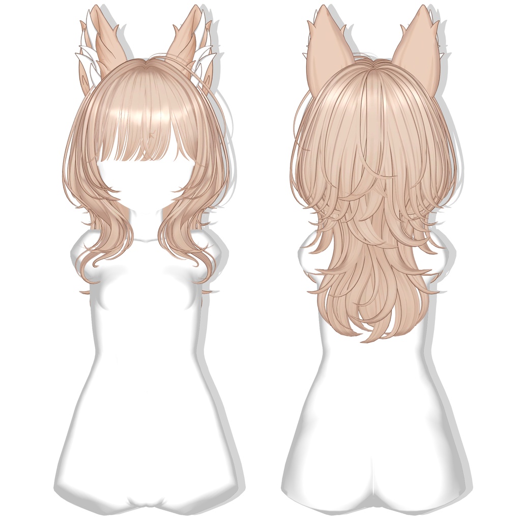 ✨️30% SALE✨️【13アバター対応】 Wolffy Fuzzy Hair🐺