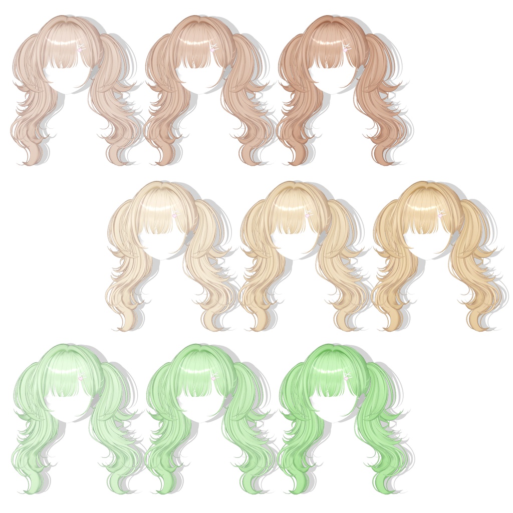 ✨30% SALE✨【12アバター対応】 Mellow Twintail