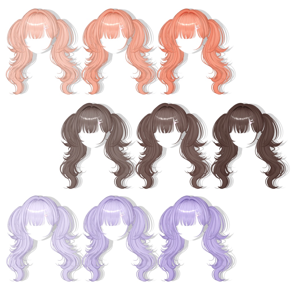 ✨30% SALE✨【12アバター対応】 Mellow Twintail