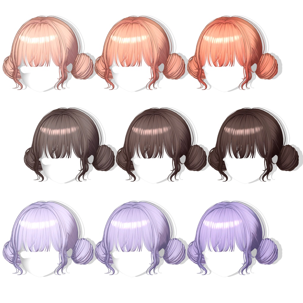 ✨30% SALE✨【12アバター対応】 Twin Lolipop Buns🍬