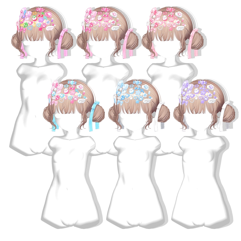 ✨30% SALE✨【12アバター対応】 Twin Lolipop Buns🍬