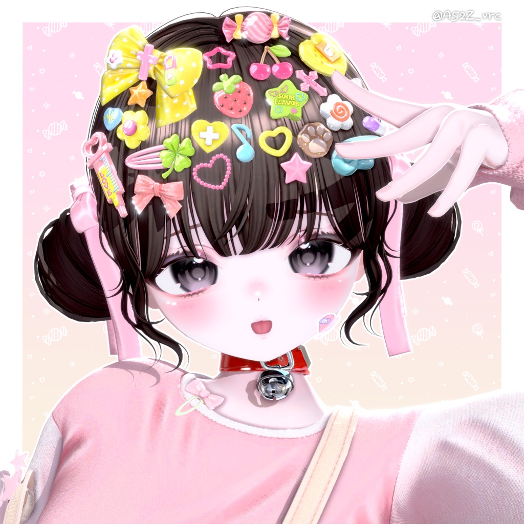 【12アバター対応】 Twin Lolipop Buns🍬