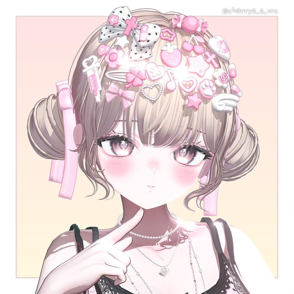 【12アバター対応】 Twin Lolipop Buns🍬