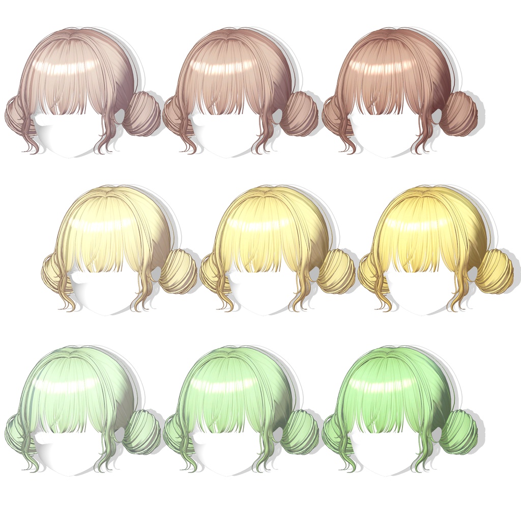 ✨30% SALE✨【12アバター対応】 Twin Lolipop Buns🍬