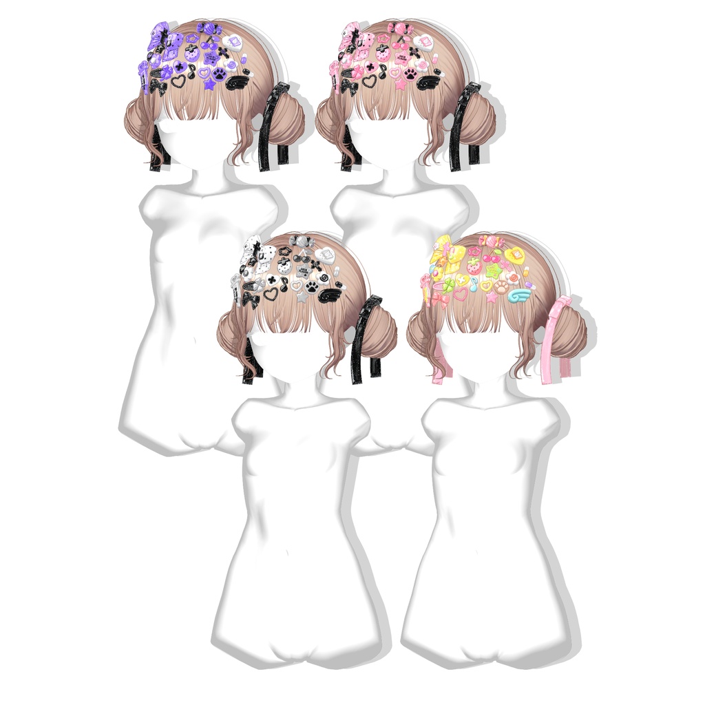 ✨30% SALE✨【12アバター対応】 Twin Lolipop Buns🍬