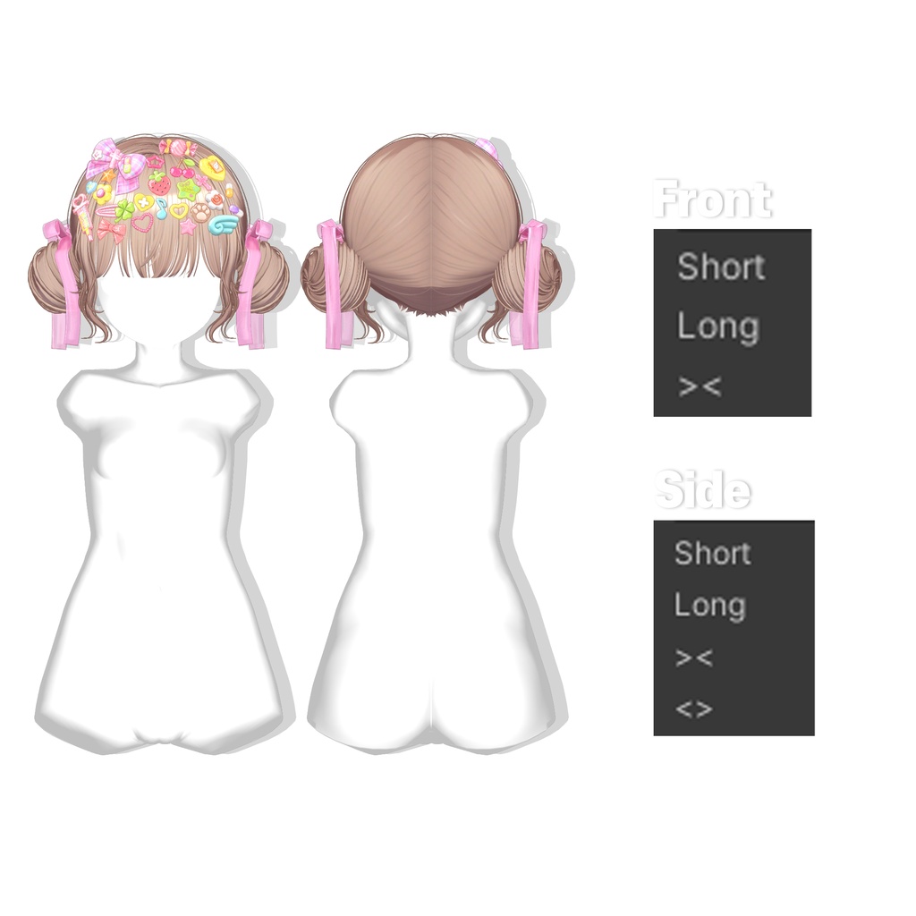 ✨30% SALE✨【12アバター対応】 Twin Lolipop Buns🍬