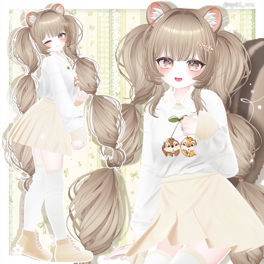 🏖️GOOD BYE SUMMER 50% SALE 【13アバター対応】 Cotton Twintail ☁️