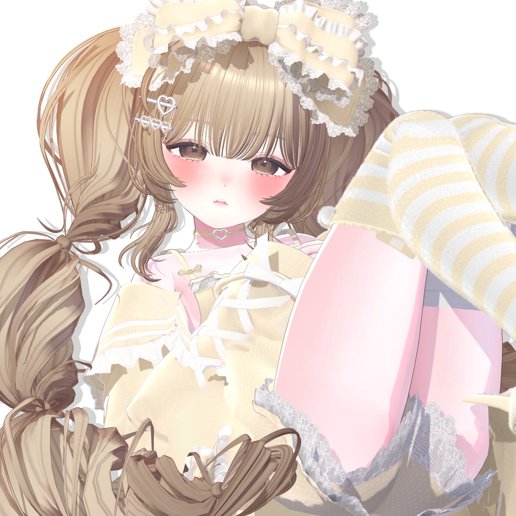 【13アバター対応】 Cotton Twintail ☁️