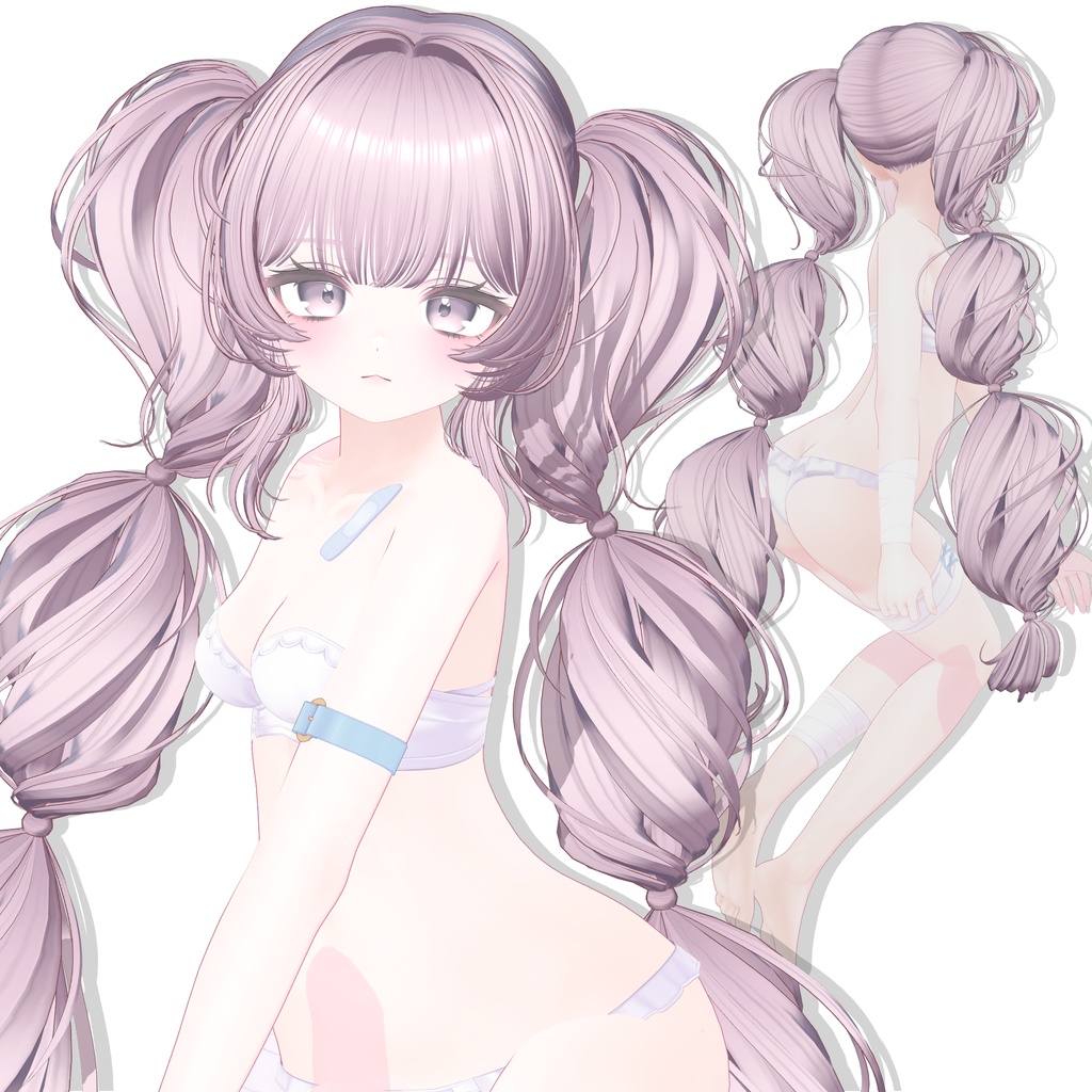 【13アバター対応】 Cotton Twintail ☁️