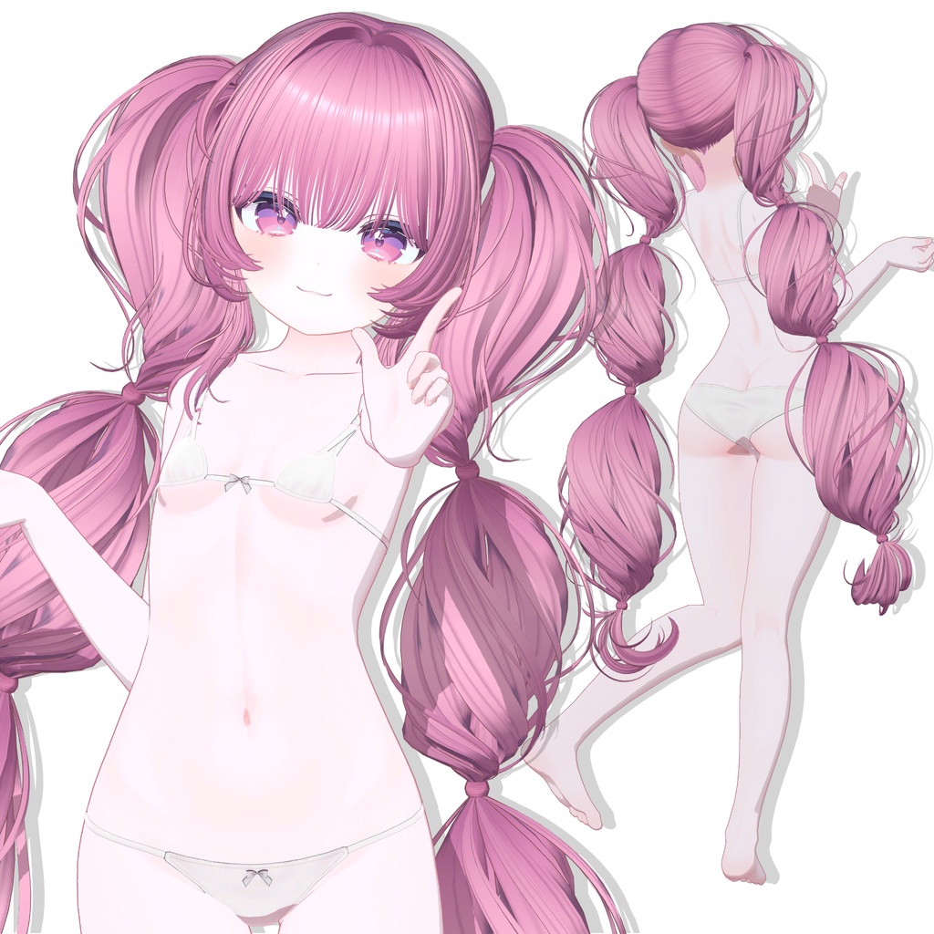 【13アバター対応】 Cotton Twintail ☁️