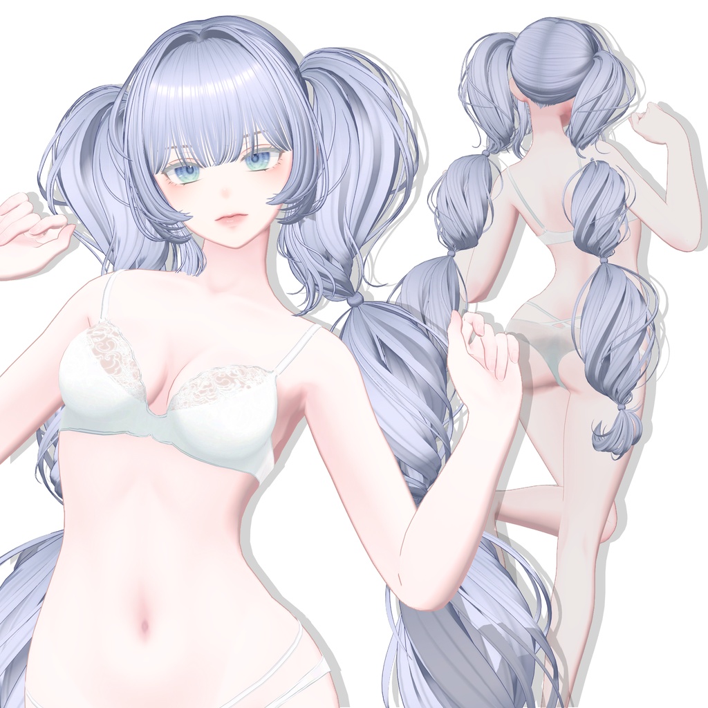 【13アバター対応】 Cotton Twintail ☁️