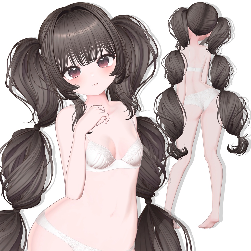 【13アバター対応】 Cotton Twintail ☁️