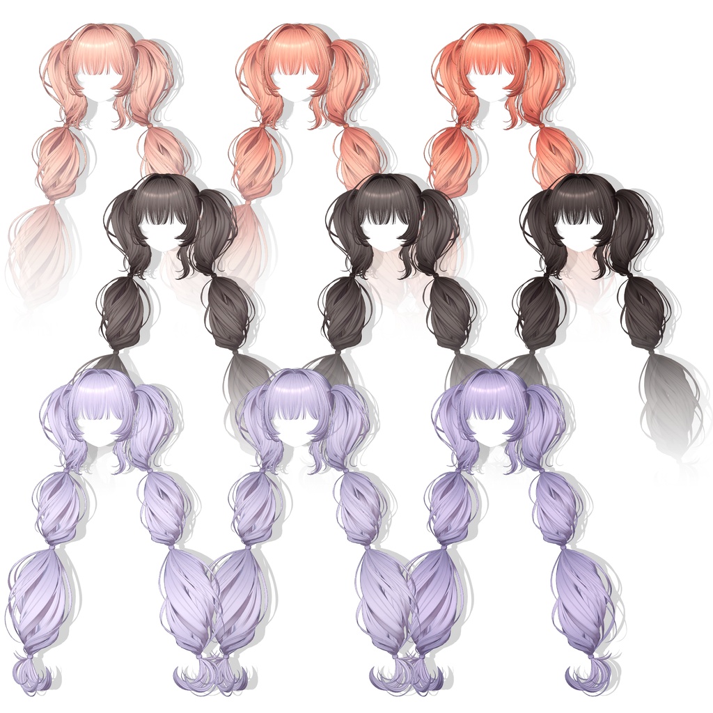 【13アバター対応】 Cotton Twintail ☁️