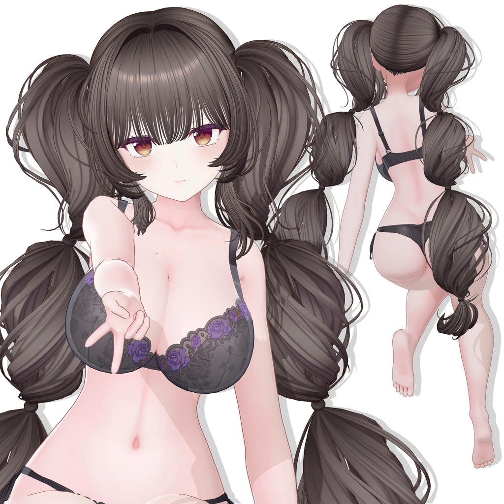 【13アバター対応】 Cotton Twintail ☁️