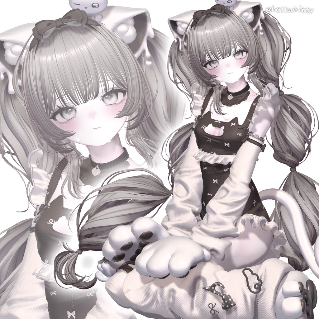🏖️GOOD BYE SUMMER 50% SALE 【13アバター対応】 Cotton Twintail ☁️