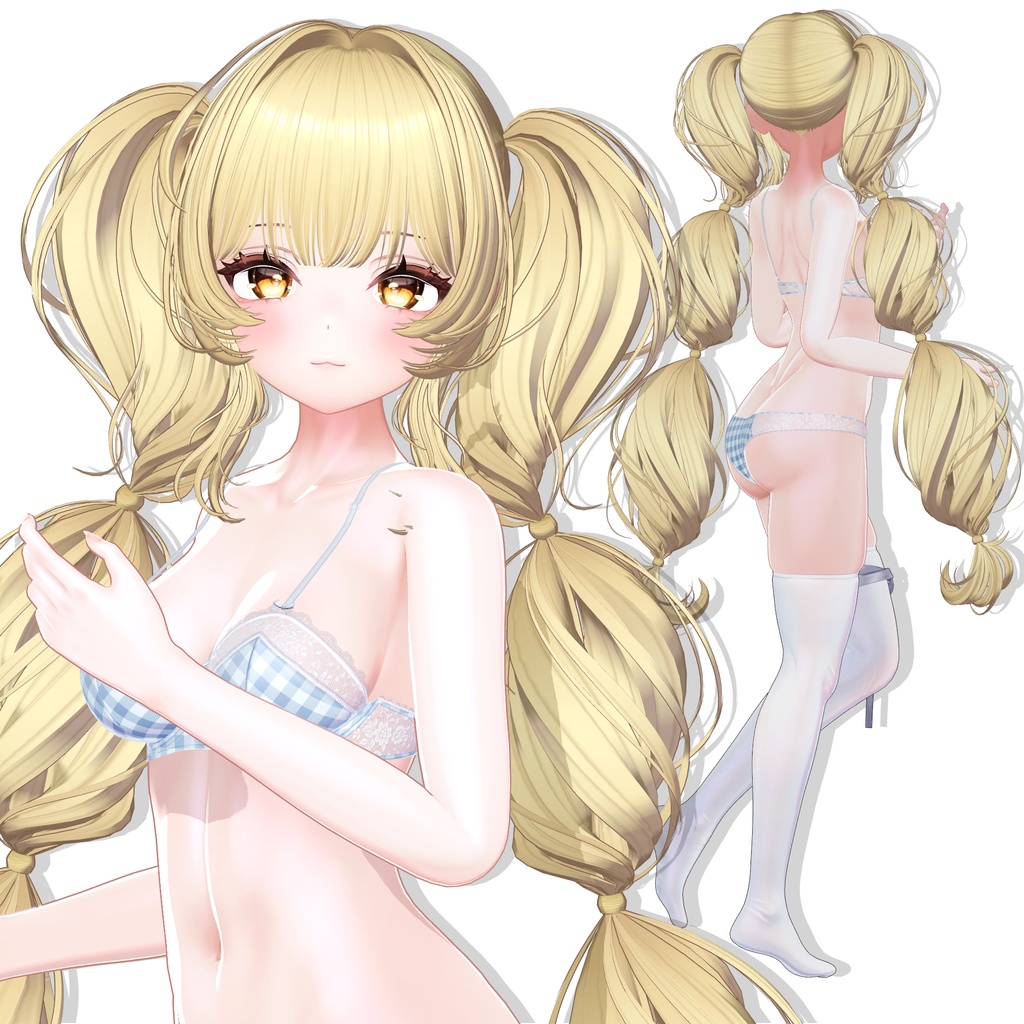 【13アバター対応】 Cotton Twintail ☁️