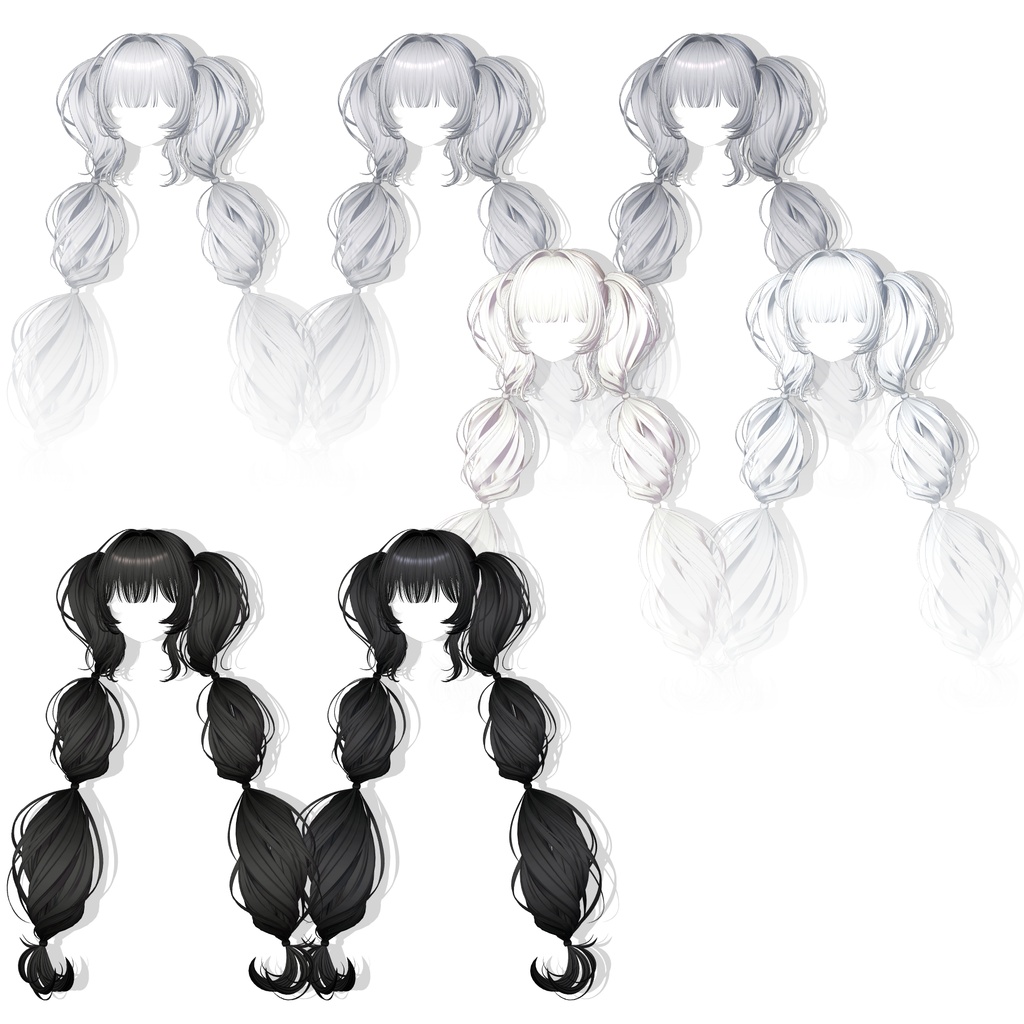 【13アバター対応】 Cotton Twintail ☁️