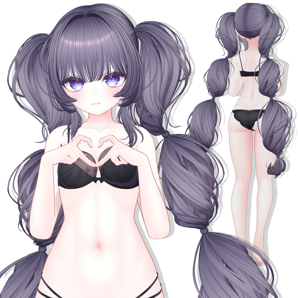 【13アバター対応】 Cotton Twintail ☁️