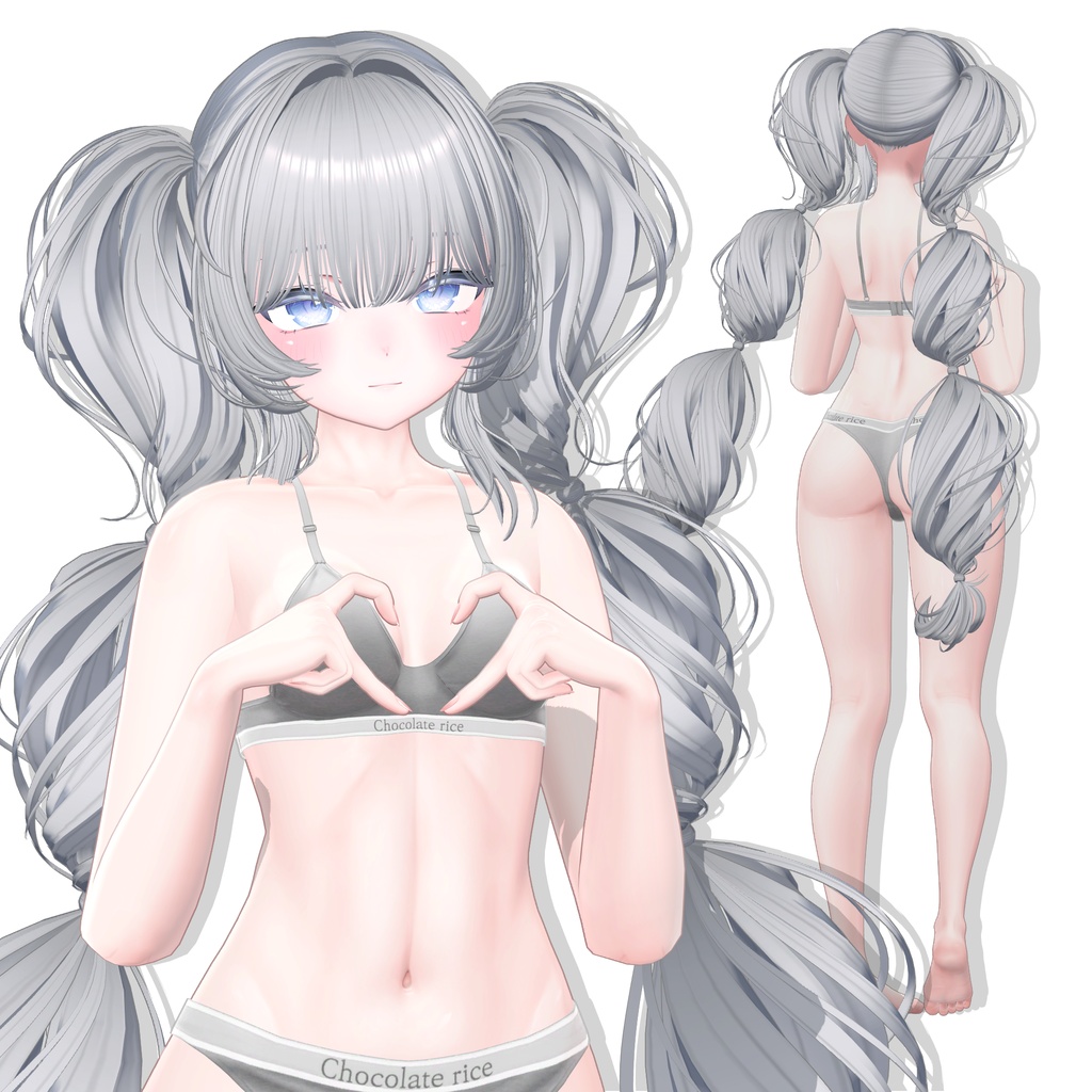 【13アバター対応】 Cotton Twintail ☁️