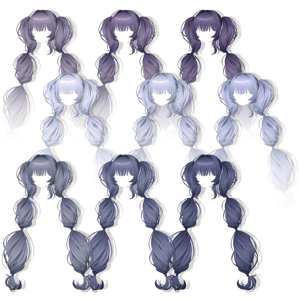 【13アバター対応】 Cotton Twintail ☁️