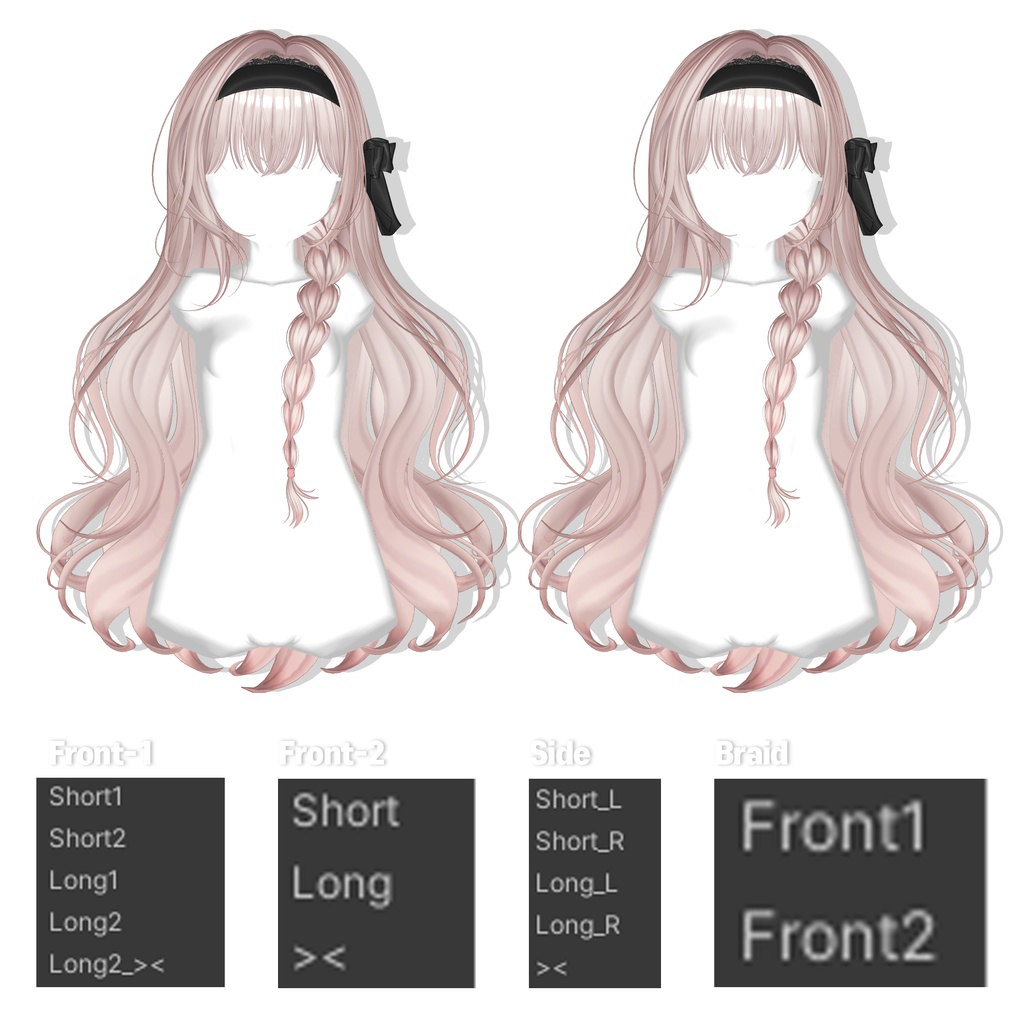 【12アバター対応】 Moonlit Hair🌖