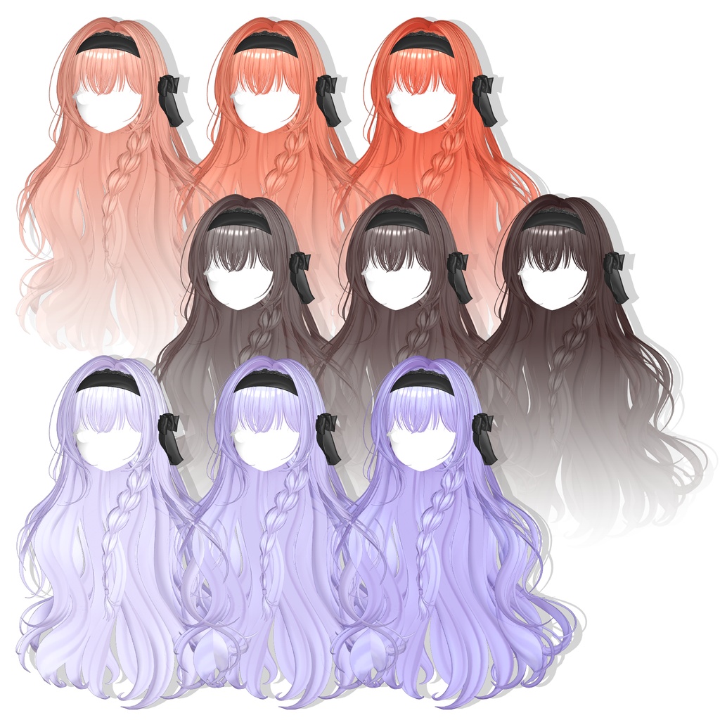 【12アバター対応】 Moonlit Hair🌖