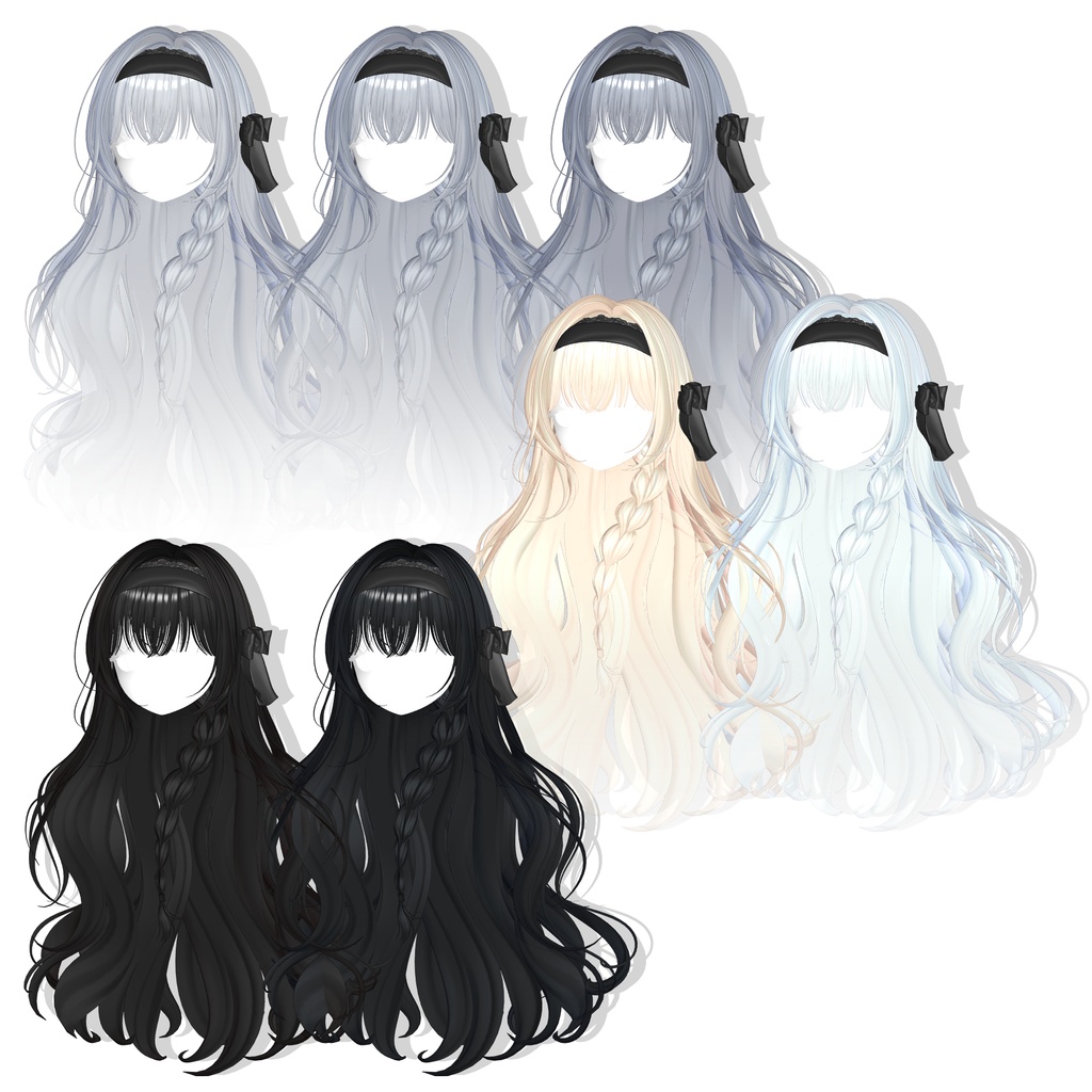 【12アバター対応】 Moonlit Hair🌖