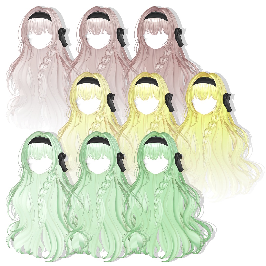 【12アバター対応】 Moonlit Hair🌖