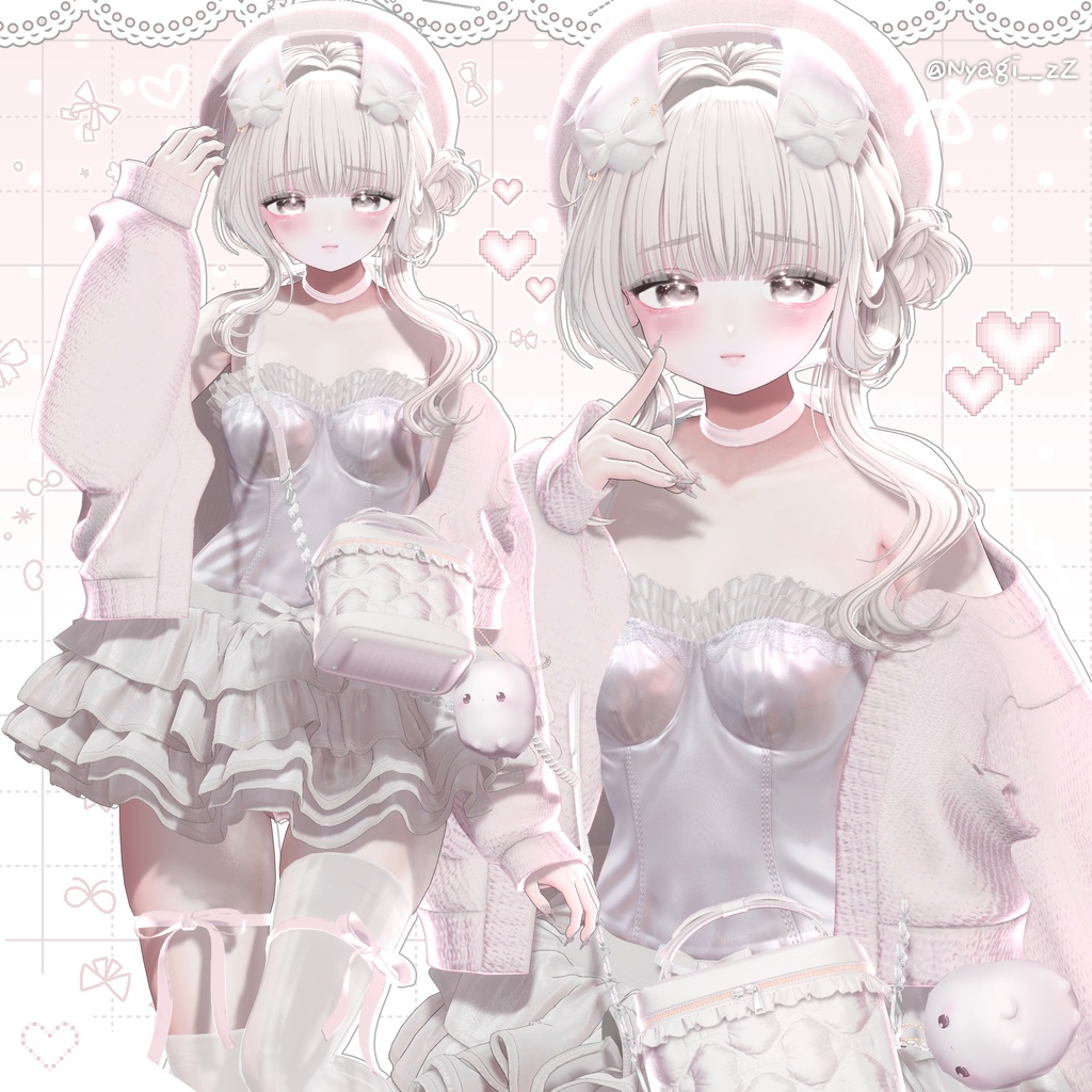 【13アバター対応】 Dainty Low Bun