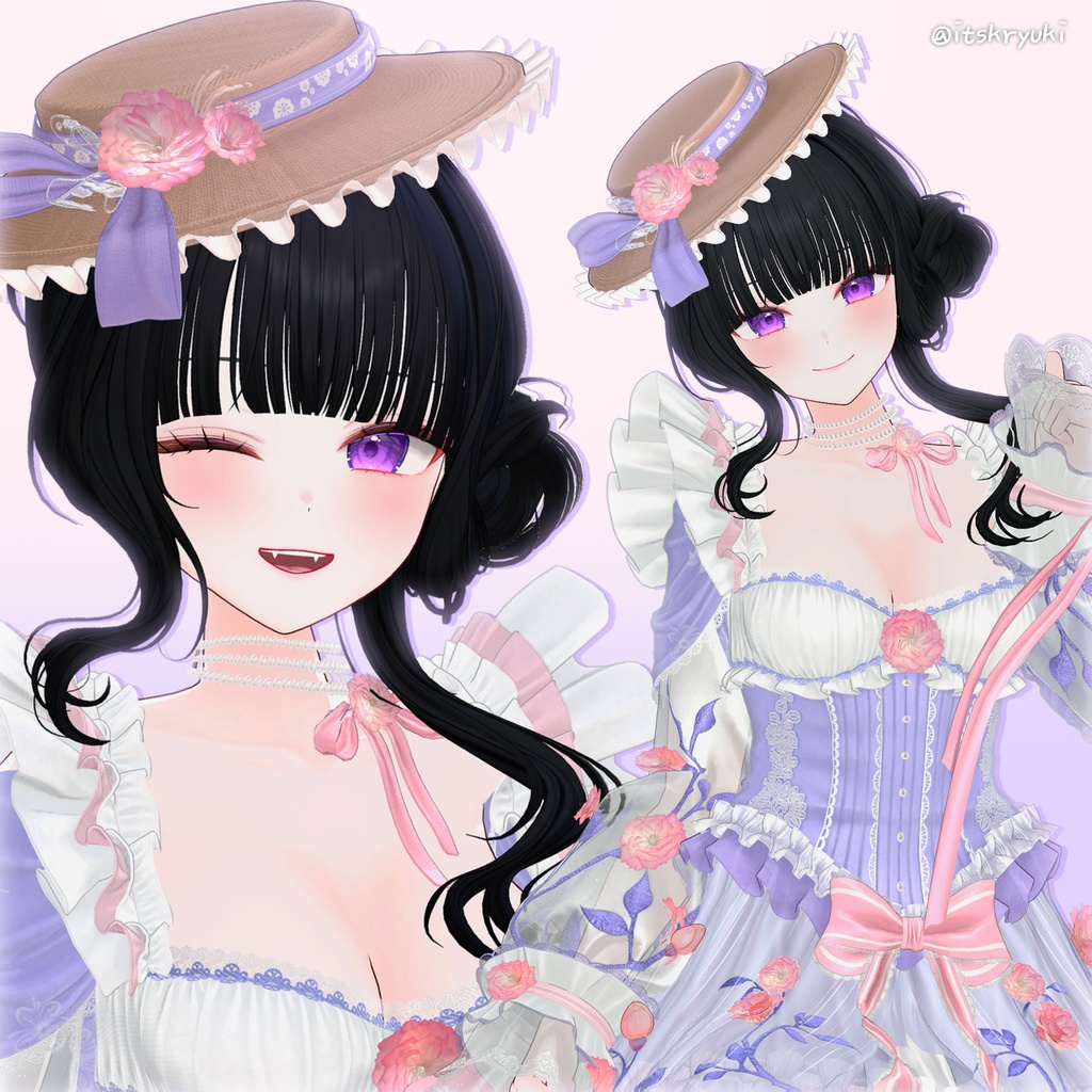 【13アバター対応】 Dainty Low Bun