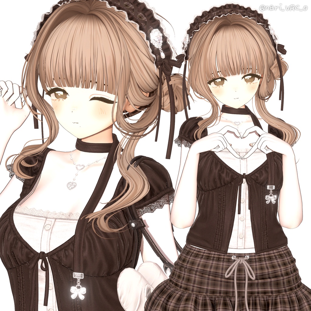 【13アバター対応】 Dainty Low Bun