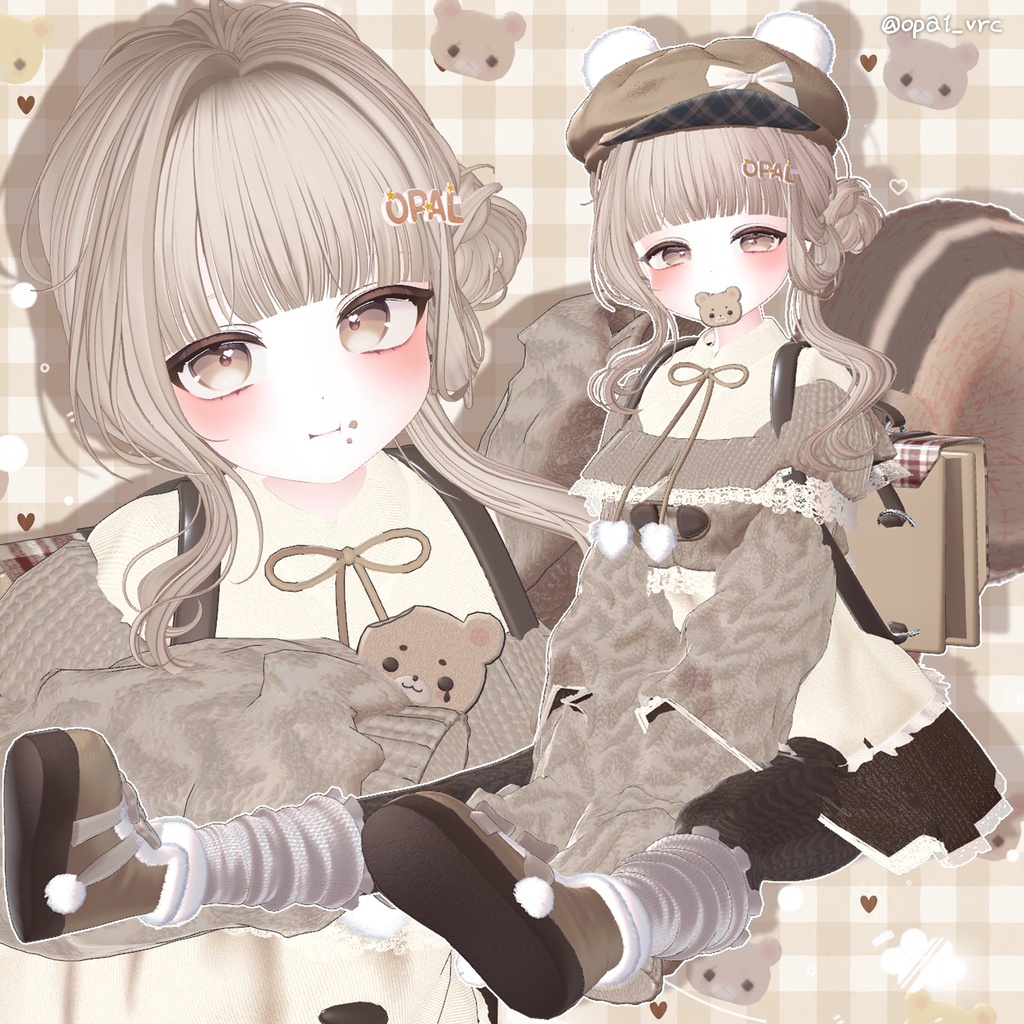 【13アバター対応】 Dainty Low Bun