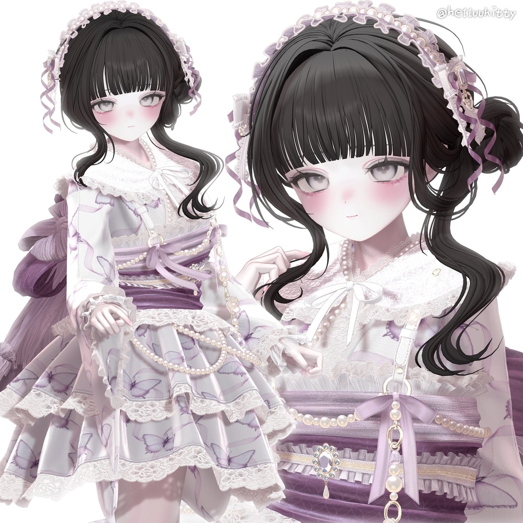 【13アバター対応】 Dainty Low Bun