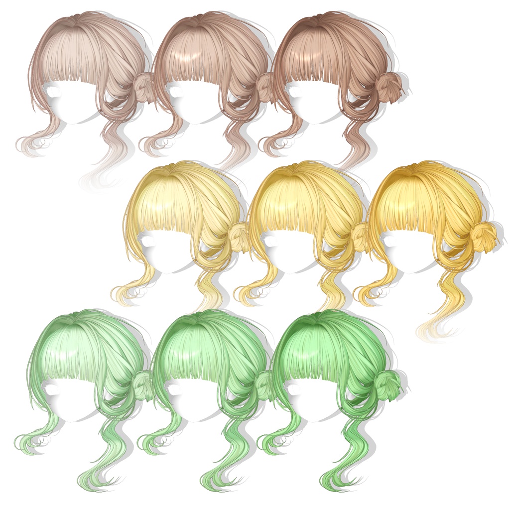 【13アバター対応】 Dainty Low Bun