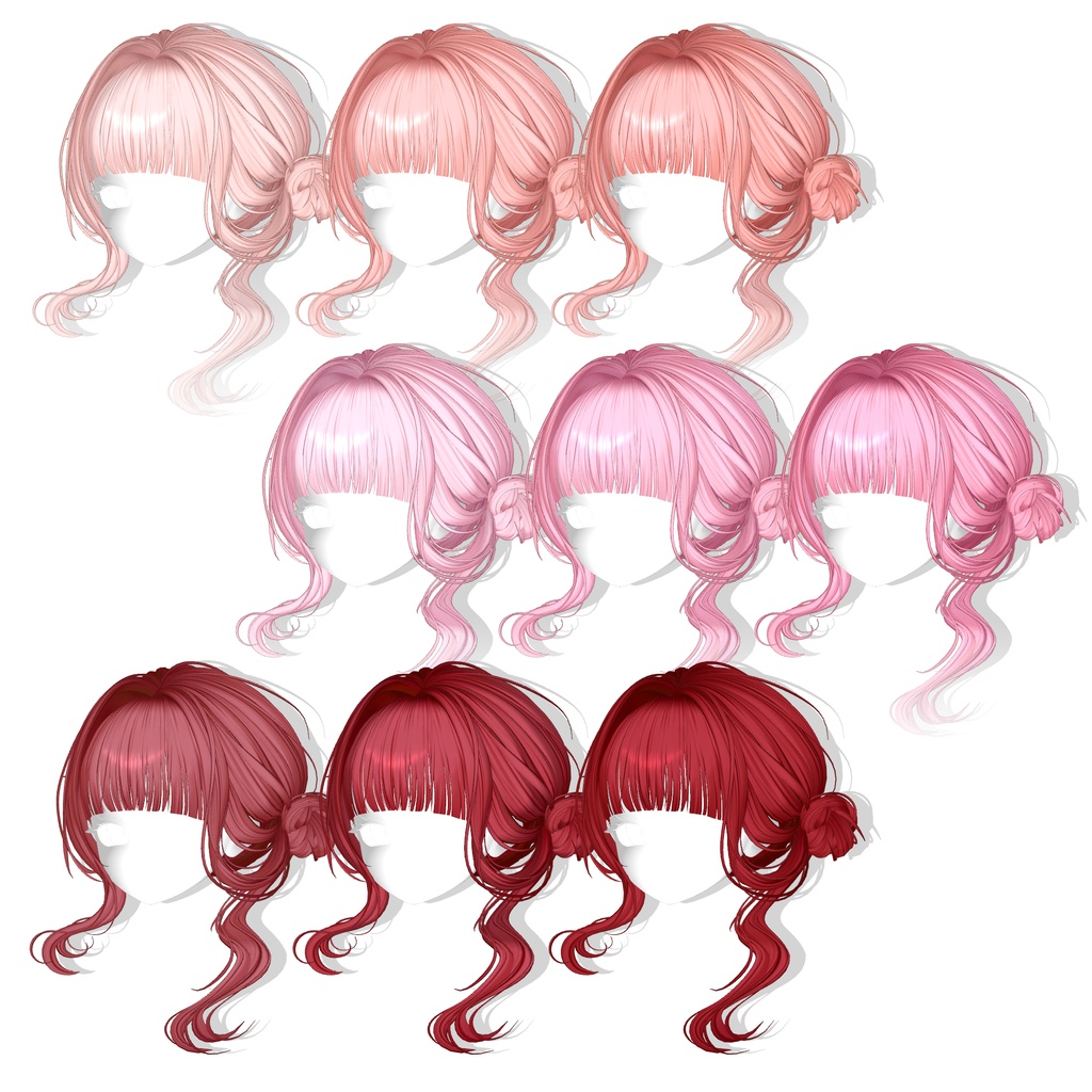 【13アバター対応】 Dainty Low Bun