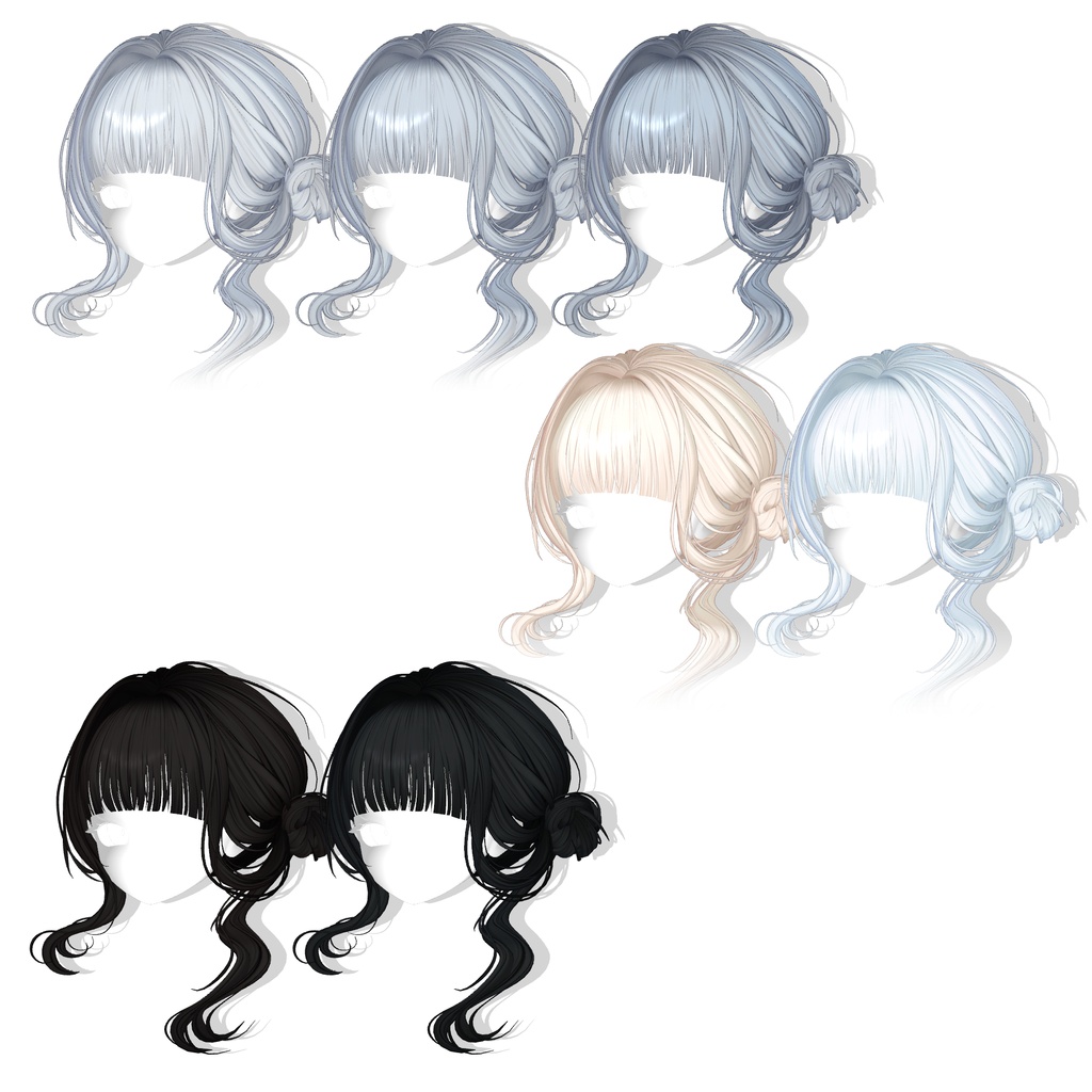 【13アバター対応】 Dainty Low Bun