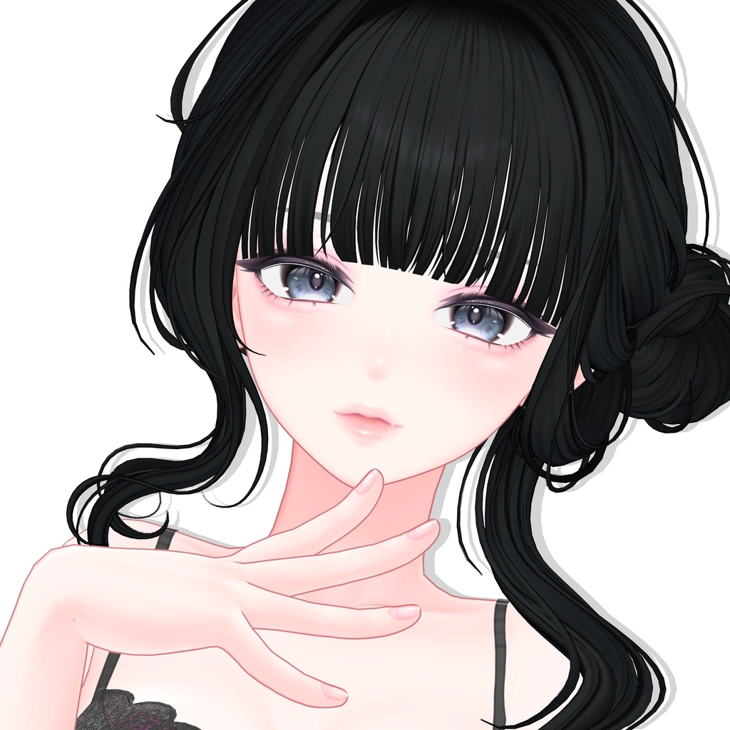【13アバター対応】 Dainty Low Bun