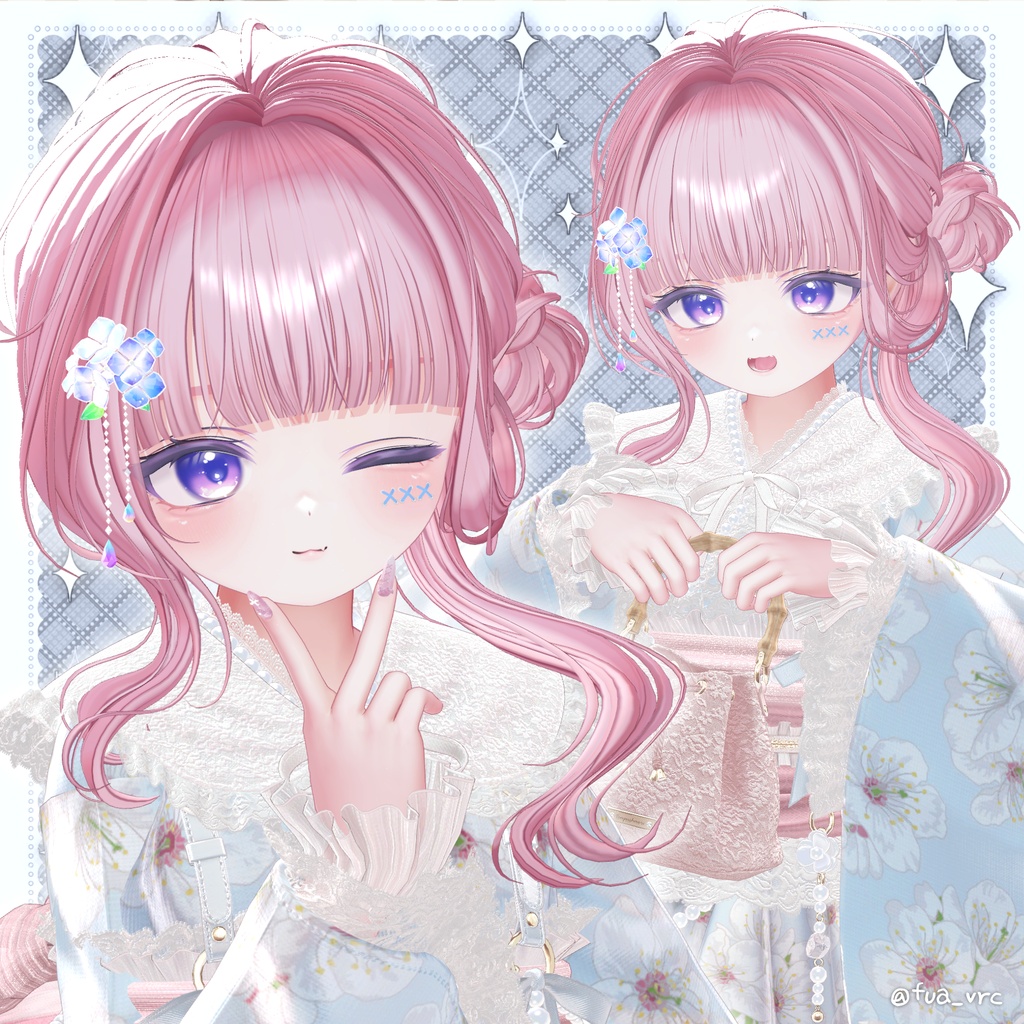 【13アバター対応】 Dainty Low Bun