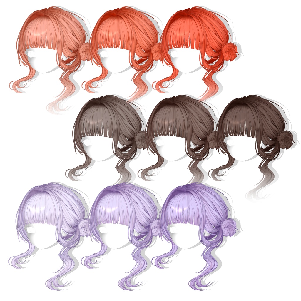 【13アバター対応】 Dainty Low Bun