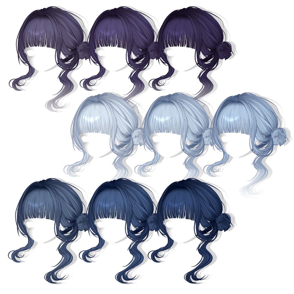 【13アバター対応】 Dainty Low Bun