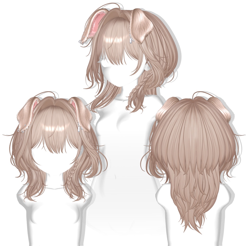 ♡ 30% SALE ♡ 【13アバター対応】 Ruffle Bob Hair🐶