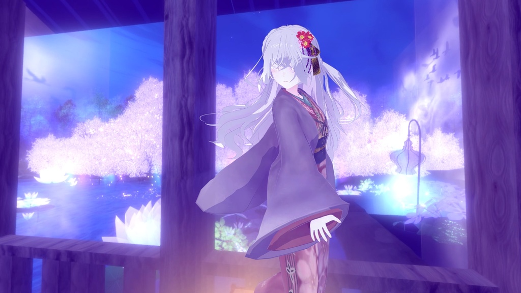 【フリーBGM】Virtual Sakura Reflections【和風  ループ可能】