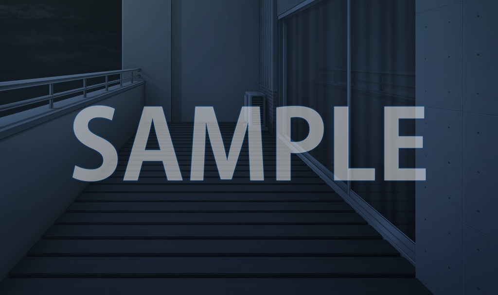 【背景素材】マンション ベランダ(6229_bg05a)【時間差分あり】