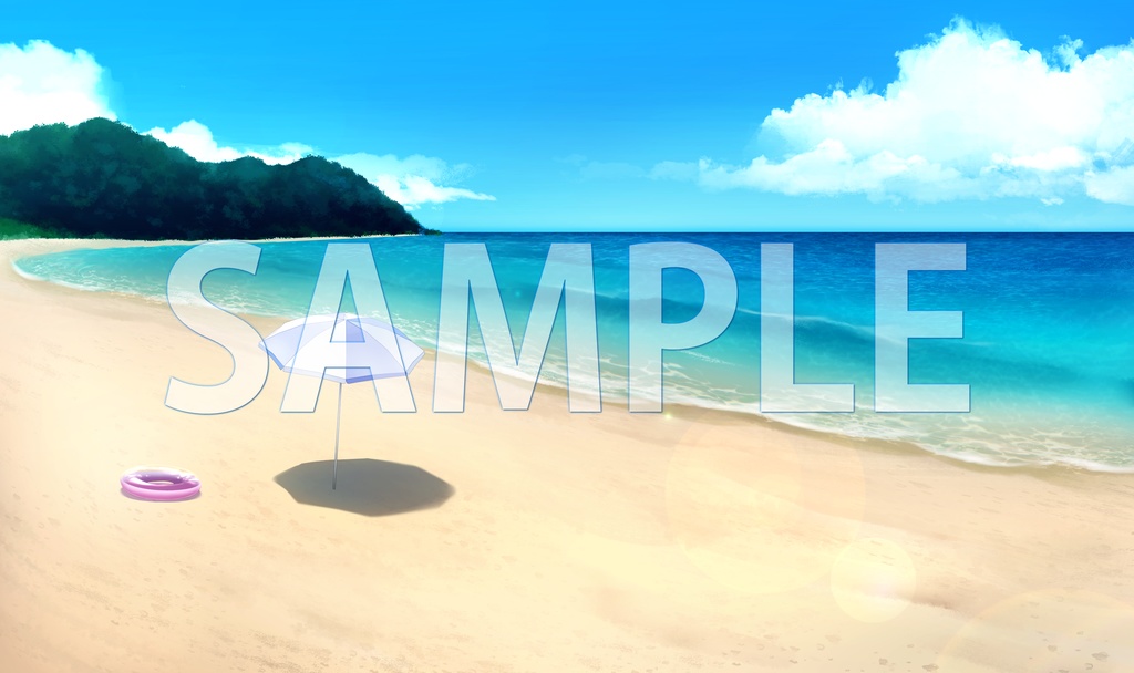 【背景素材】海岸（6229_bg11）【時間差分あり】