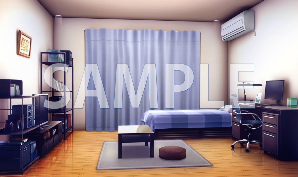 【背景素材】男の子の部屋(6069_bg12)【時間差分あり】