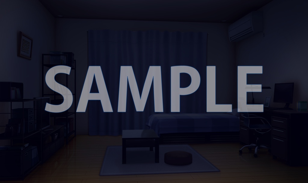 【背景素材】男の子の部屋(6069_bg12)【時間差分あり】