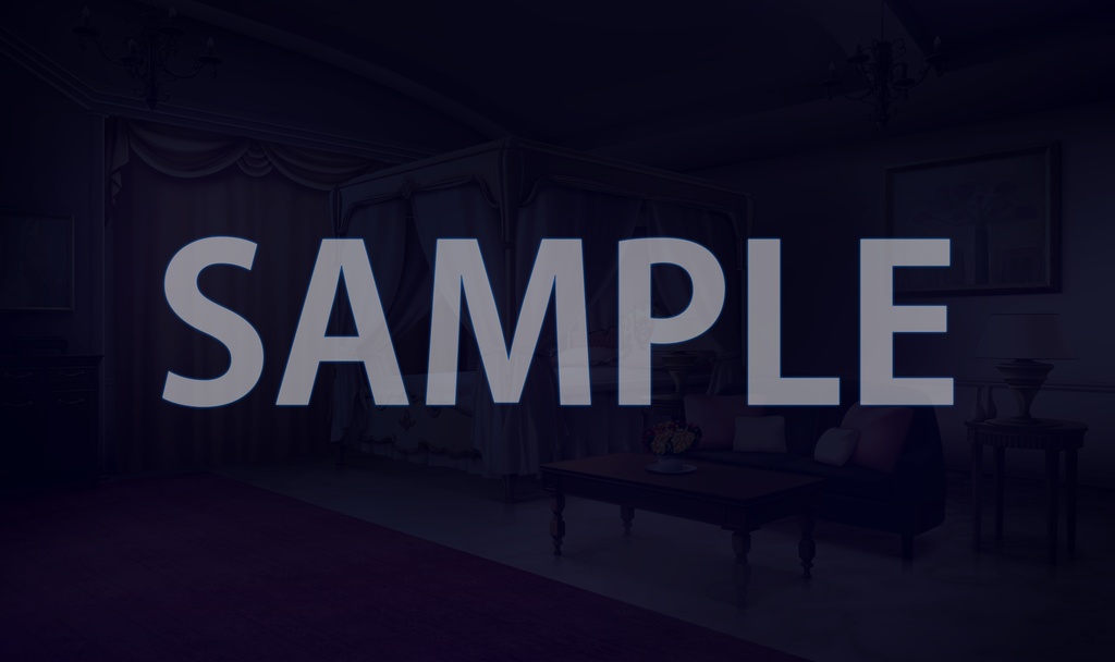 【背景素材】豪邸 お嬢様の部屋(6069_bg17)【時間差分あり】