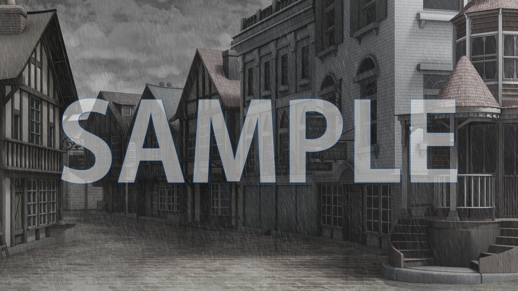 【背景素材】大通り(6267_bg01)【時間差分あり】