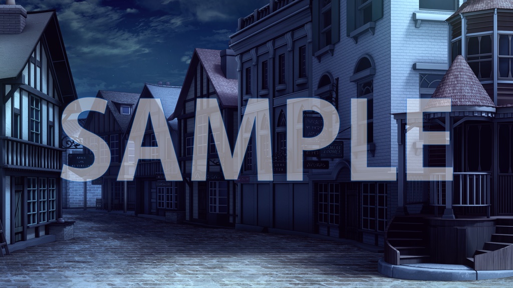 【背景素材】大通り(6267_bg01)【時間差分あり】