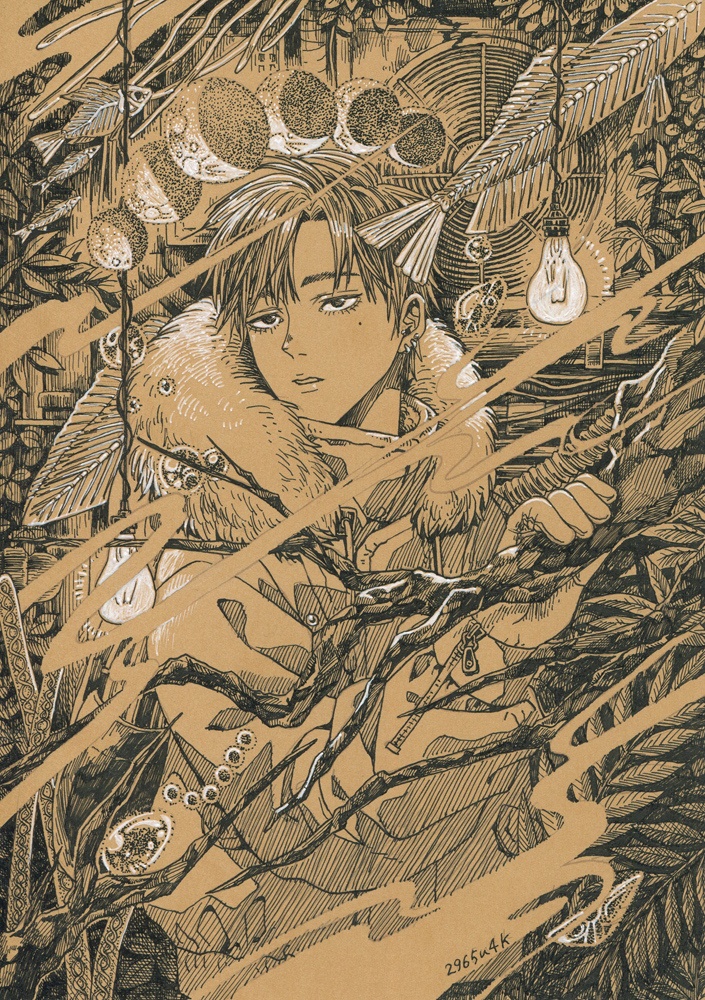 袋小路K　アナログ原画【回帰】